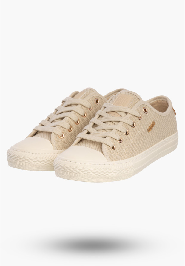 Trampki Damskie BIG STAR Sportowe Buty Niskie Beżowe RR274767