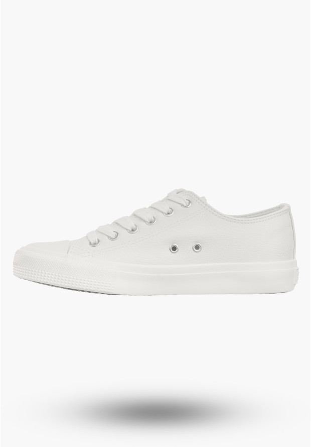 Trampki Damskie BIG STAR Ekoskóra Sportowe Buty Kremowe V274869