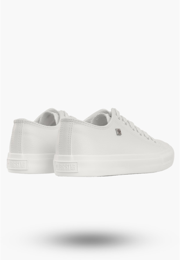Trampki Damskie BIG STAR Ekoskóra Sportowe Buty Kremowe V274869