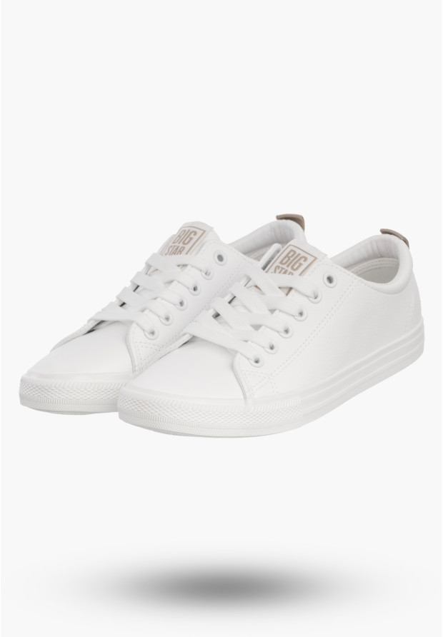 Trampki Damskie BIG STAR Sportowe Buty Niskie Białe TT274001