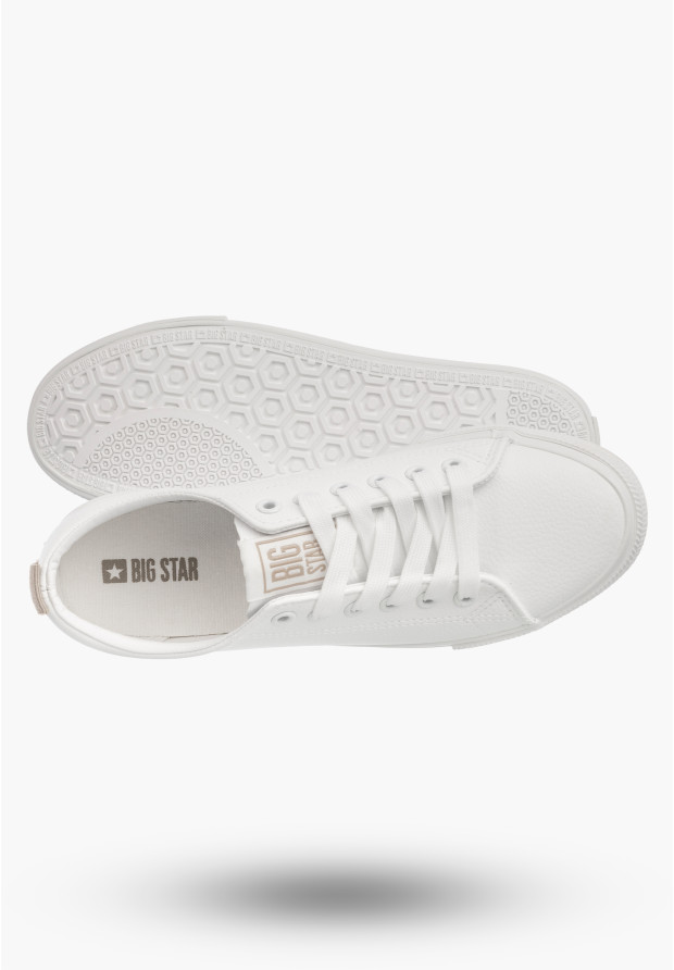 Trampki Damskie BIG STAR Sportowe Buty Niskie Białe TT274001