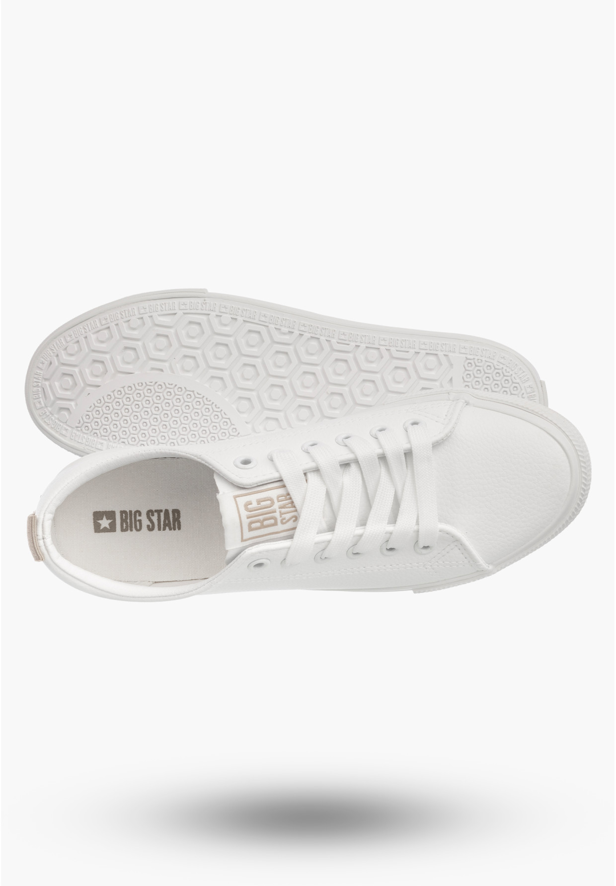 Trampki Damskie BIG STAR Sportowe Buty Niskie Białe TT274001