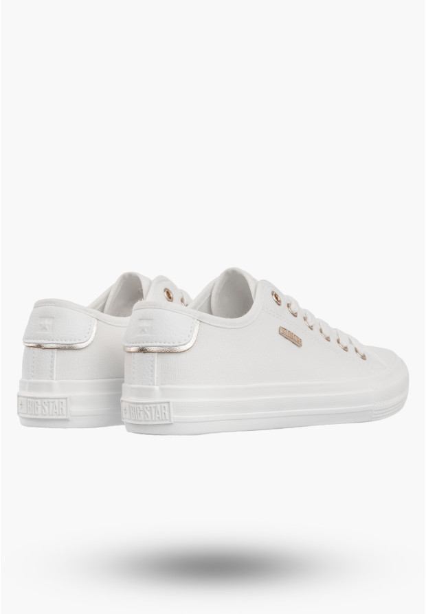 Trampki Damskie BIG STAR Sportowe Buty Tenisówki Białe TT274003
