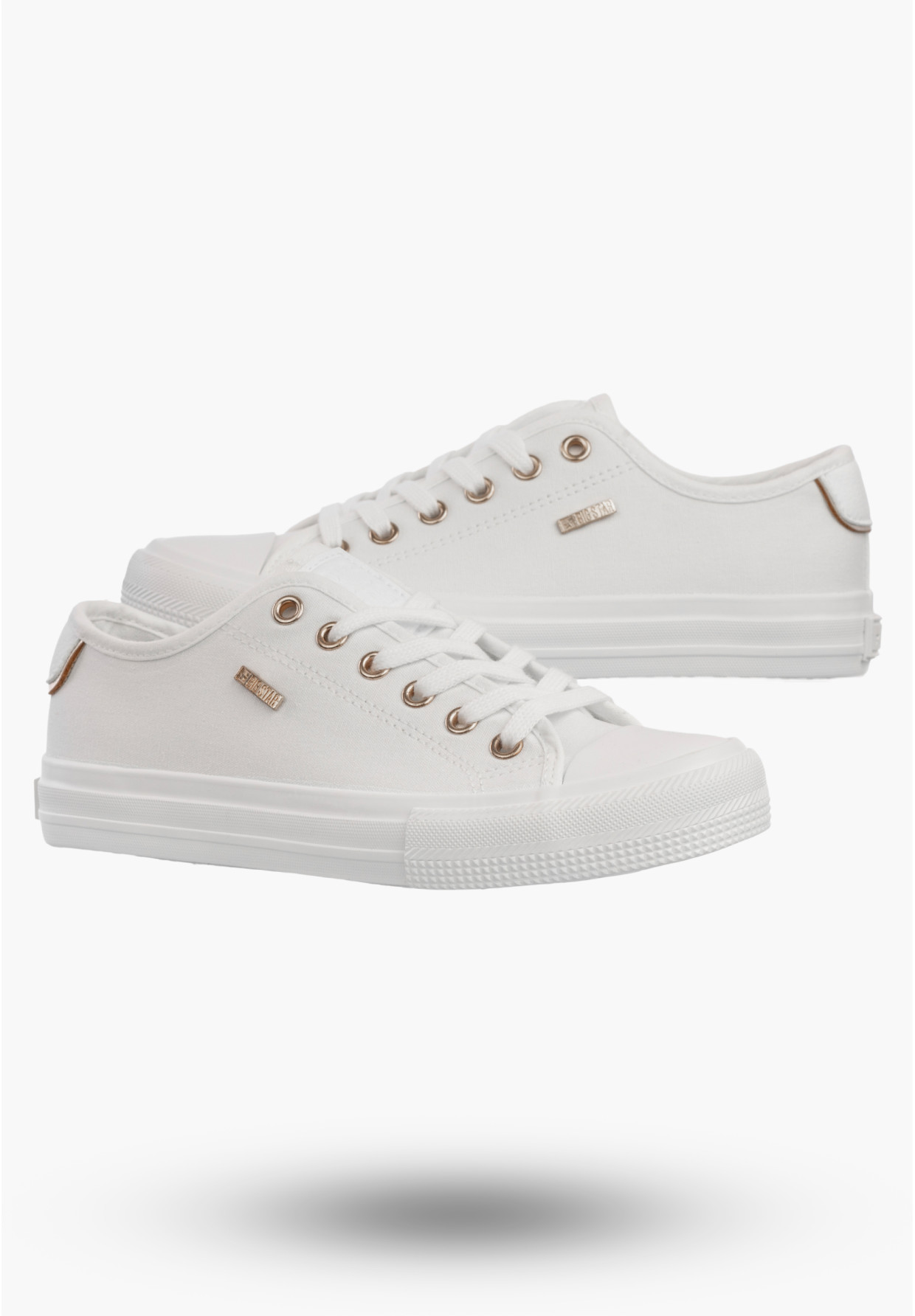 Trampki Damskie BIG STAR Sportowe Buty Tenisówki Białe TT274003