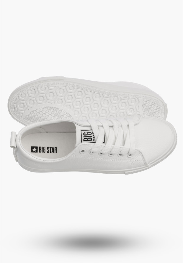 Trampki Damskie BIG STAR Sportowe Buty Tenisówki Białe JJ274311