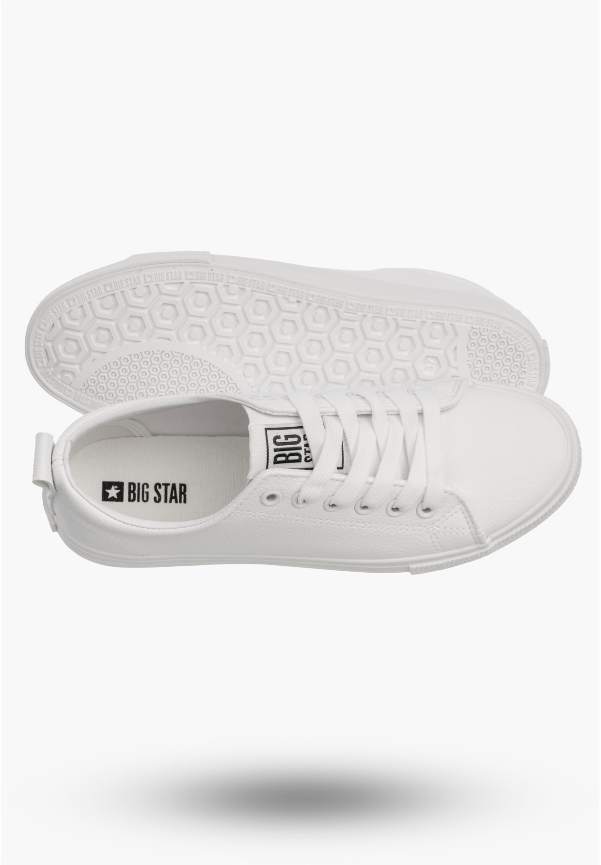 Trampki Damskie BIG STAR Sportowe Buty Tenisówki Białe JJ274311