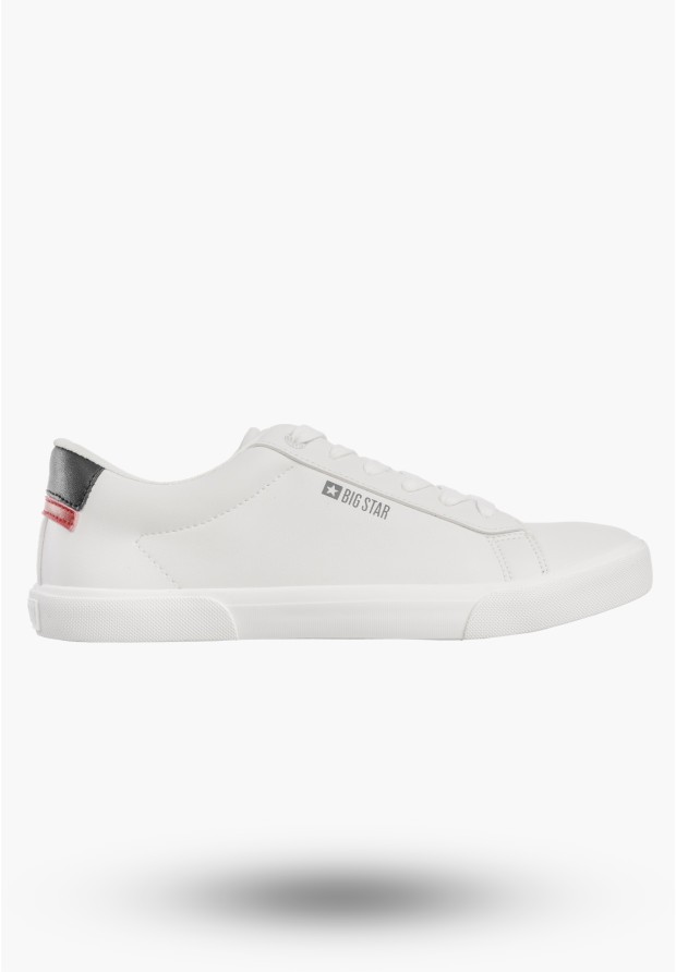Trampki Męskie BIG STAR Buty Sportowe Tenisówki Ekoskóra Białe TT174001