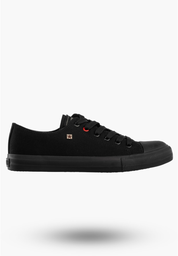 Trampki Męskie BIG STAR Buty Sportowe Klasyczne Czarne TT174110