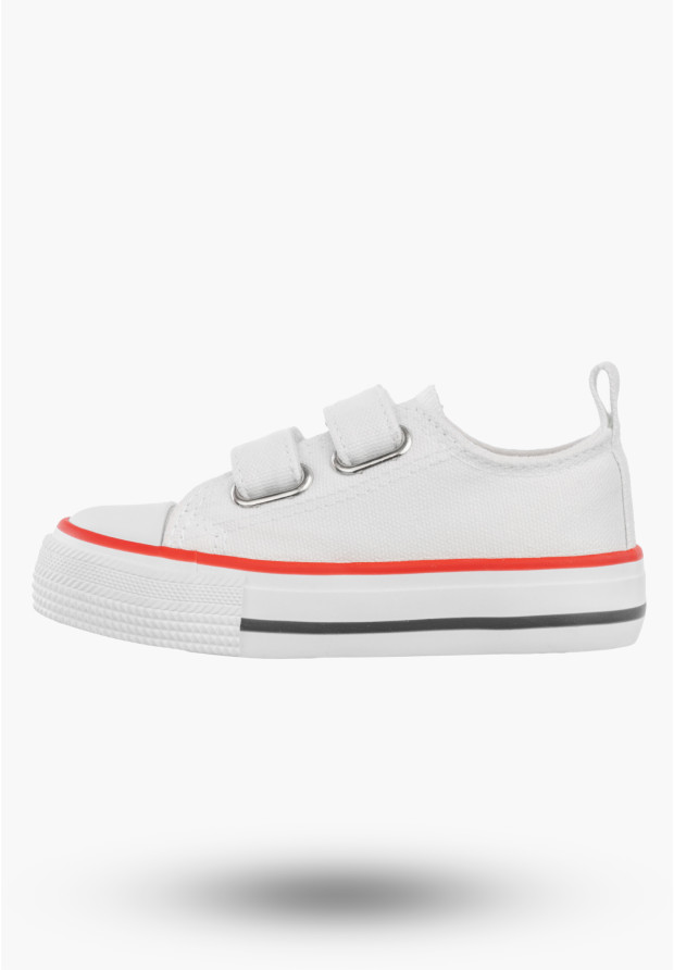 Trampki Dziecięce Buty Na Rzepy BIG STAR Białe KK374085