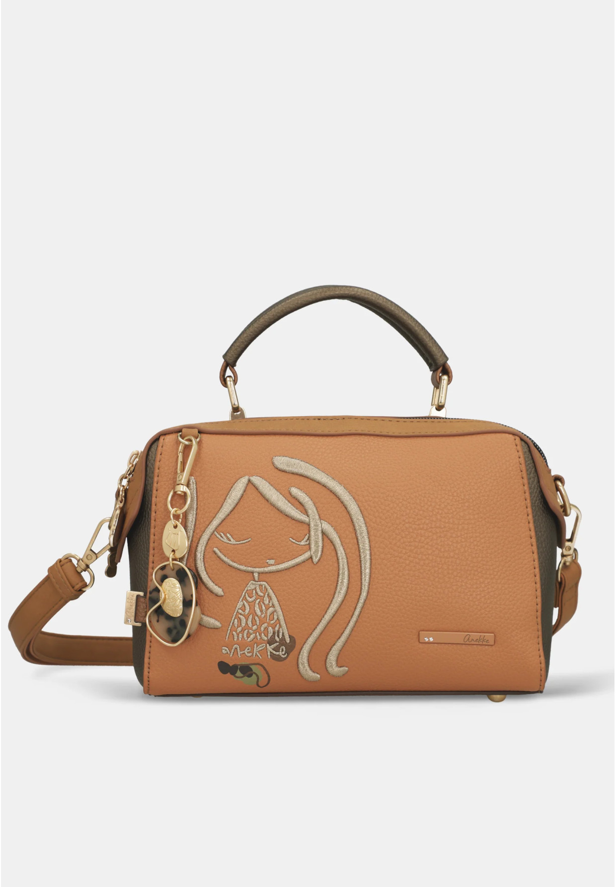 Torebka Damska ANEKKE Torba Na Ramię Crossbody Brązowa GAIA 42873-443
