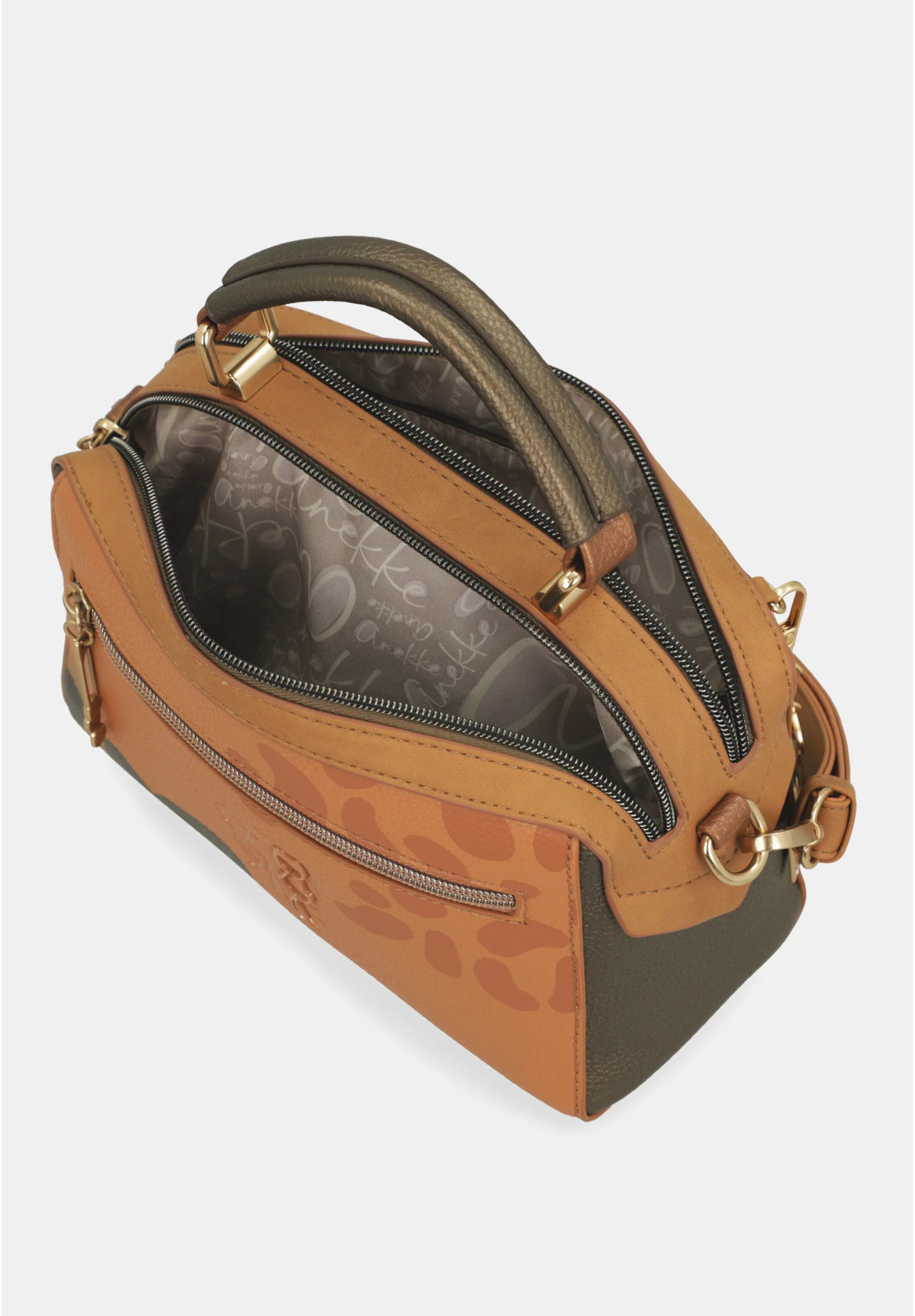Torebka Damska ANEKKE Torba Na Ramię Crossbody Brązowa GAIA 42873-443