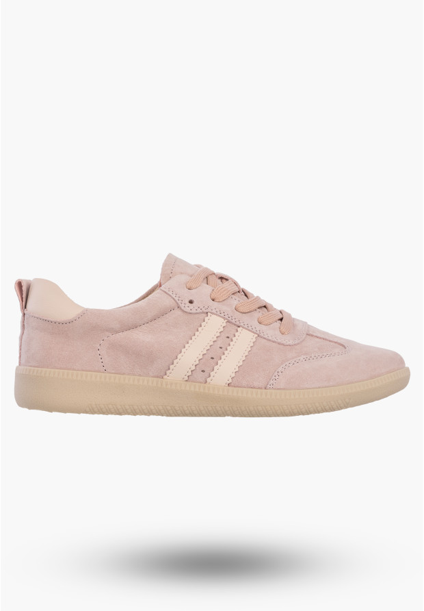 Sneakersy Damskie Skórzane Buty Sportowe Półbuty Jasny Różowy Filippo DP7508/26