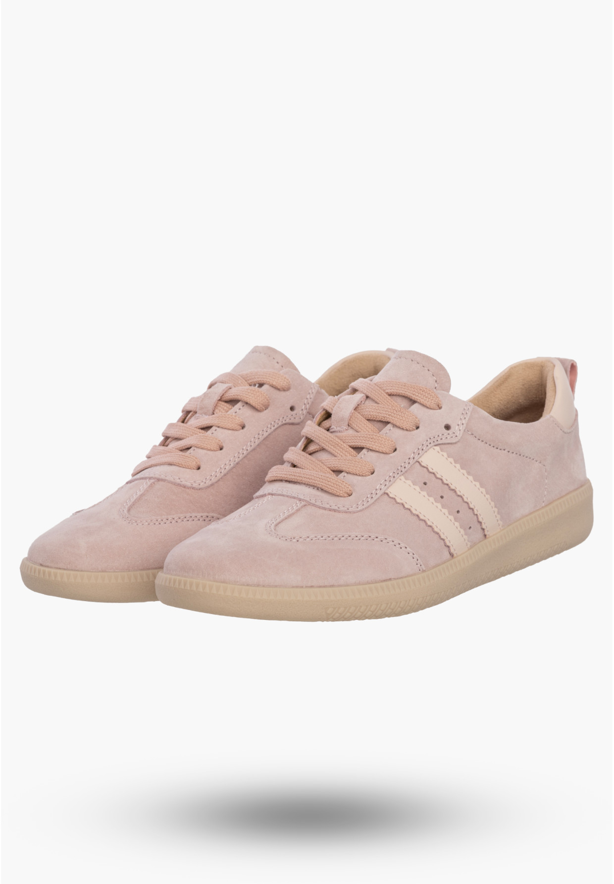 Sneakersy Damskie Skórzane Buty Sportowe Półbuty Jasny Różowy Filippo DP7508/26