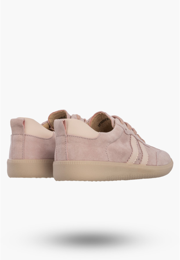 Sneakersy Damskie Skórzane Buty Sportowe Półbuty Jasny Różowy Filippo DP7508/26