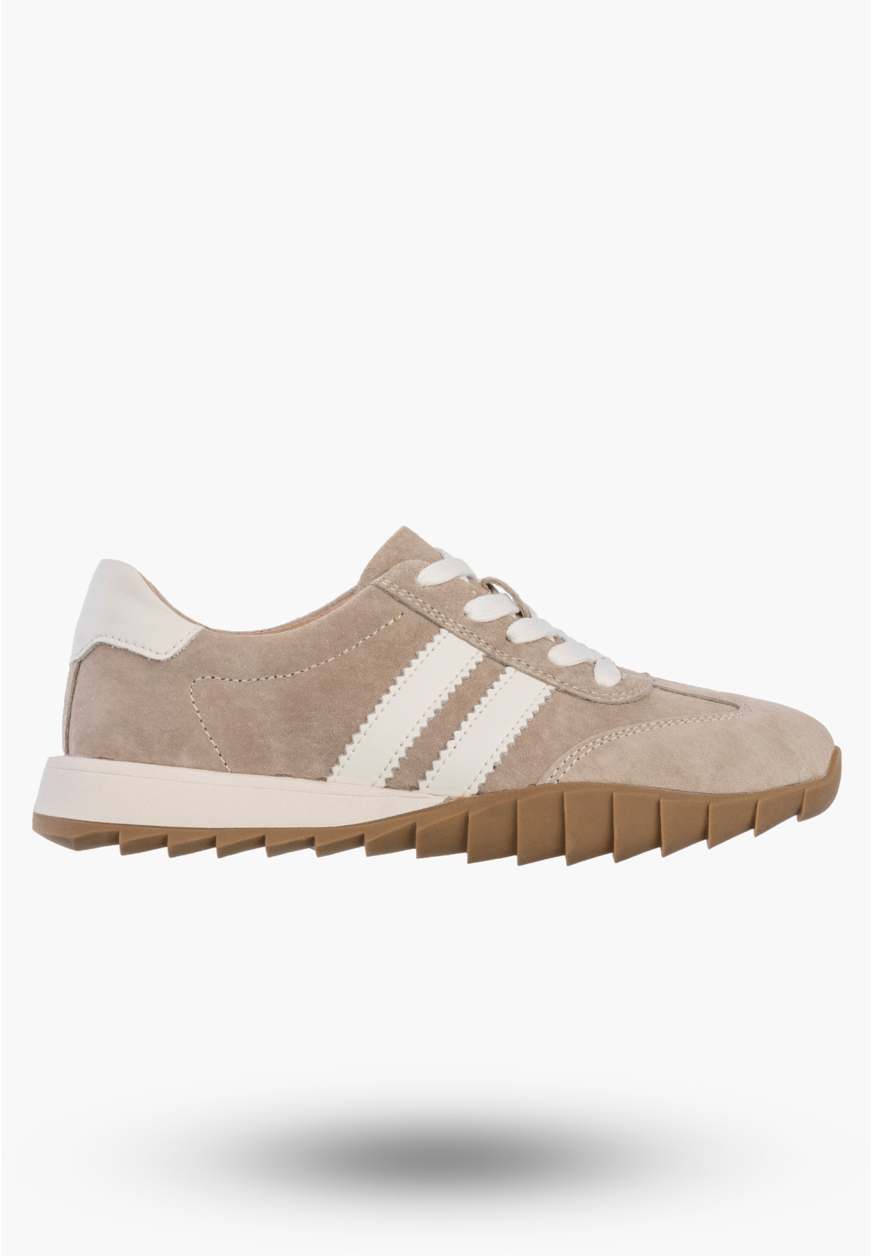 Sneakersy Damskie Skórzane Buty Sportowe Półbuty Beżowe Filippo DP7534/26 BE