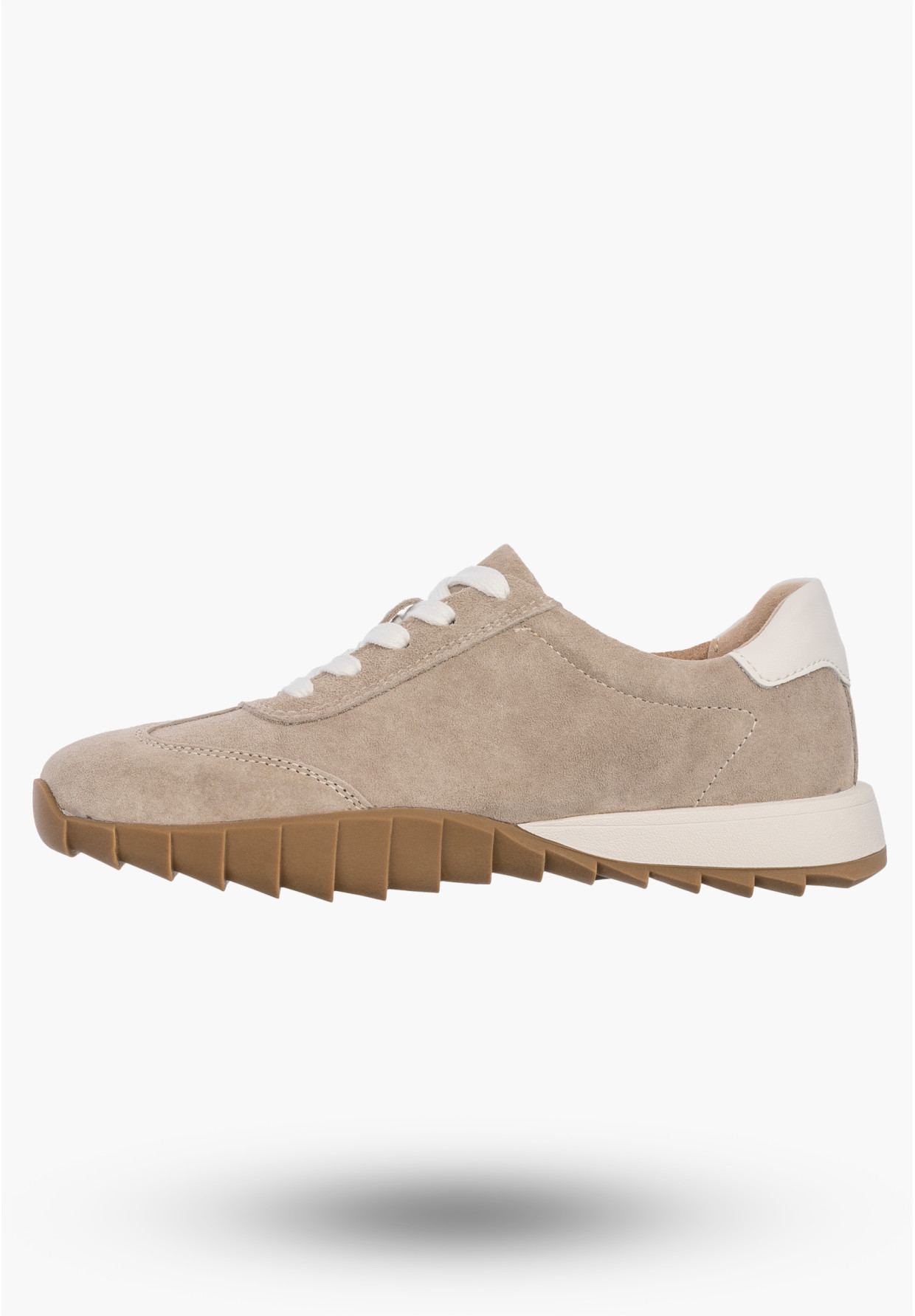 Sneakersy Damskie Skórzane Buty Sportowe Półbuty Beżowe Filippo DP7534/26 BE