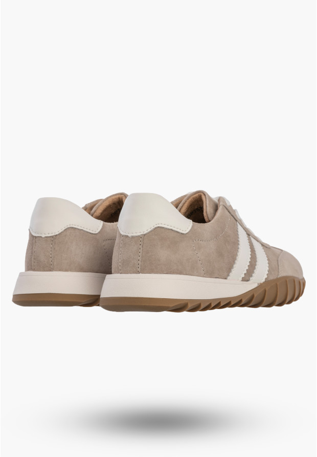 Sneakersy Damskie Skórzane Buty Sportowe Półbuty Beżowe Filippo DP7534/26 BE