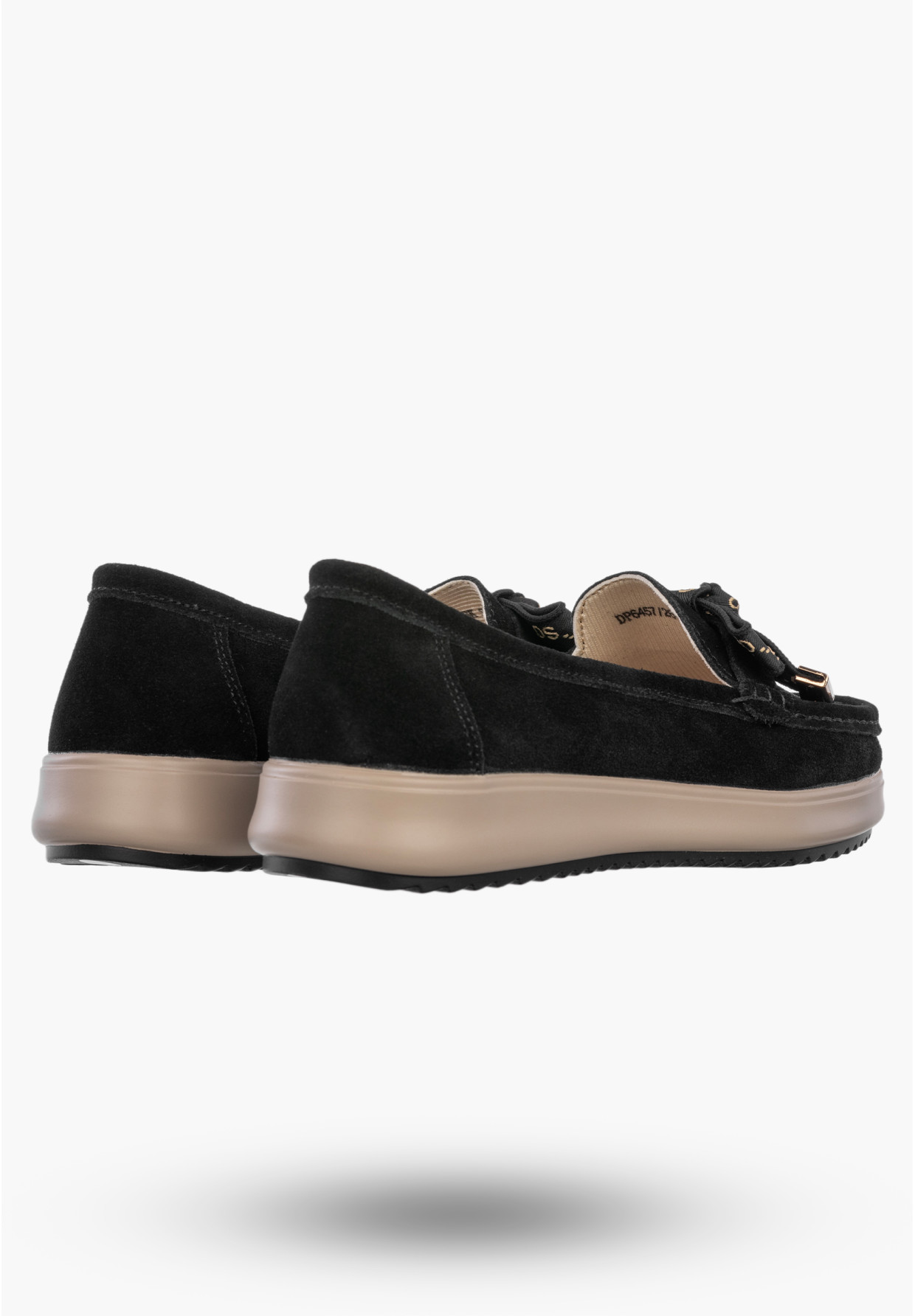 Mokasyny Damskie Skórzane Buty Eleganckie Półbuty Czarne Filippo DP6457/26