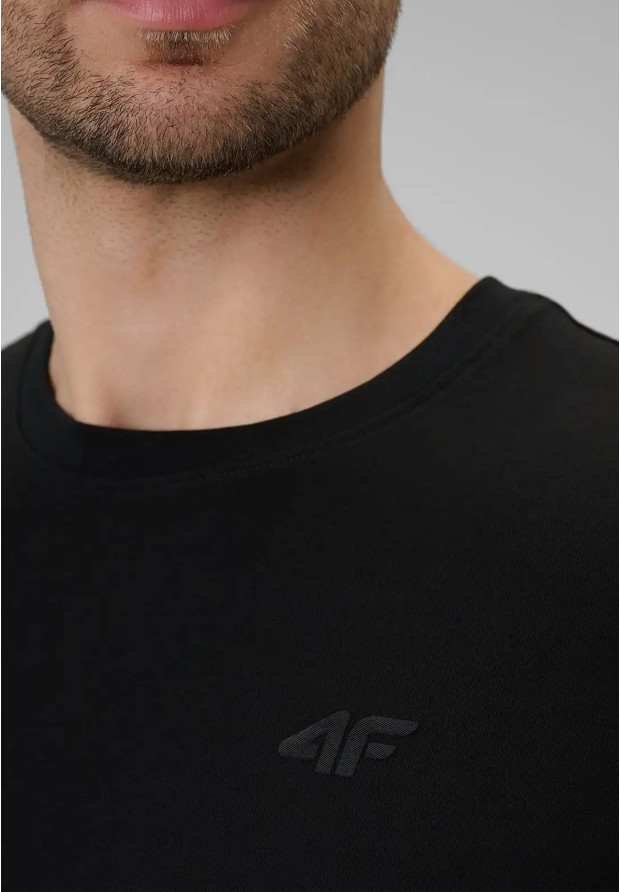Koszulka Męska 4F T-shirt Basic Regular Czarny 4FWMM00TTSHM3340