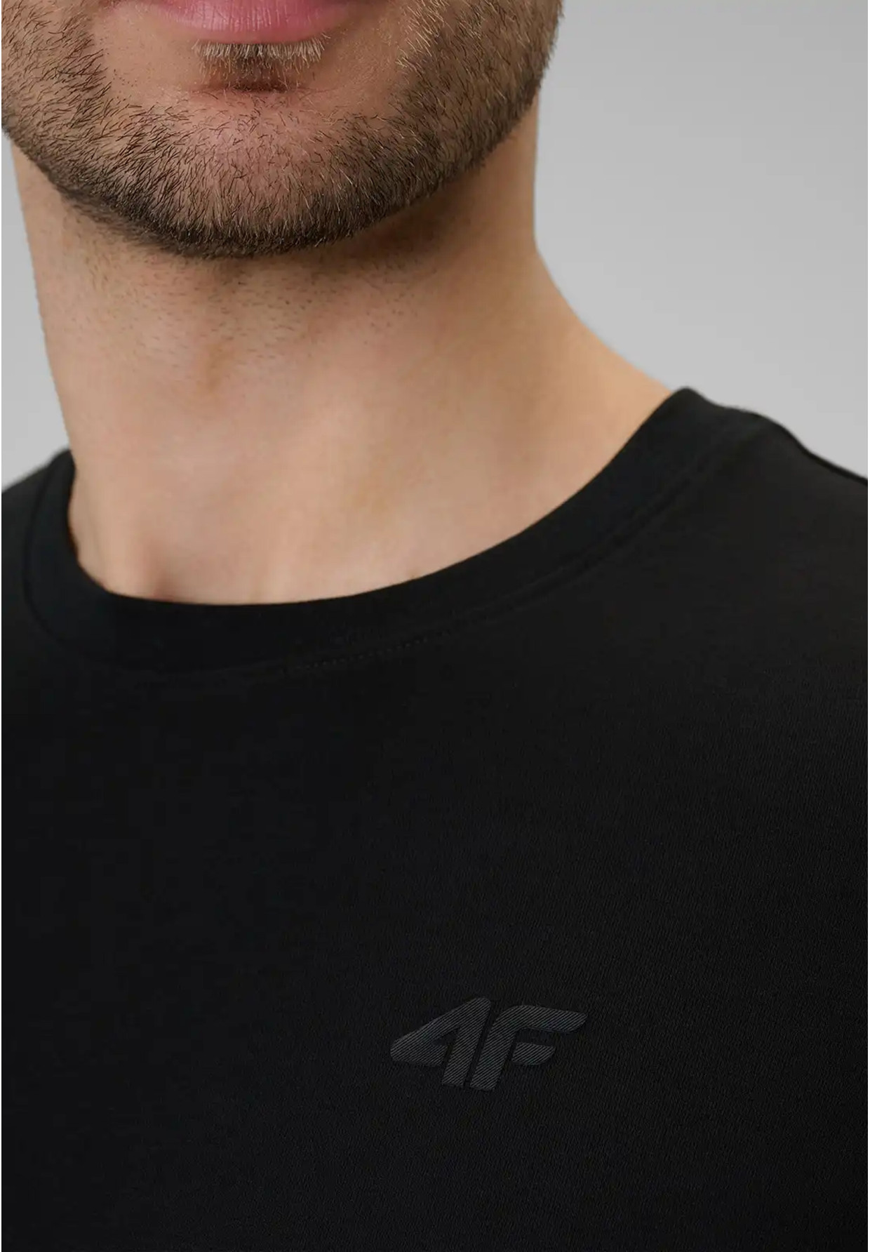 Koszulka Męska 4F T-shirt Basic Regular Czarny 4FWMM00TTSHM3340