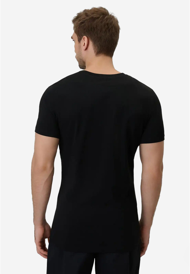 Koszulka Męska 4F T-shirt Basic Regular Czarny 4FWMM00TTSHM3340