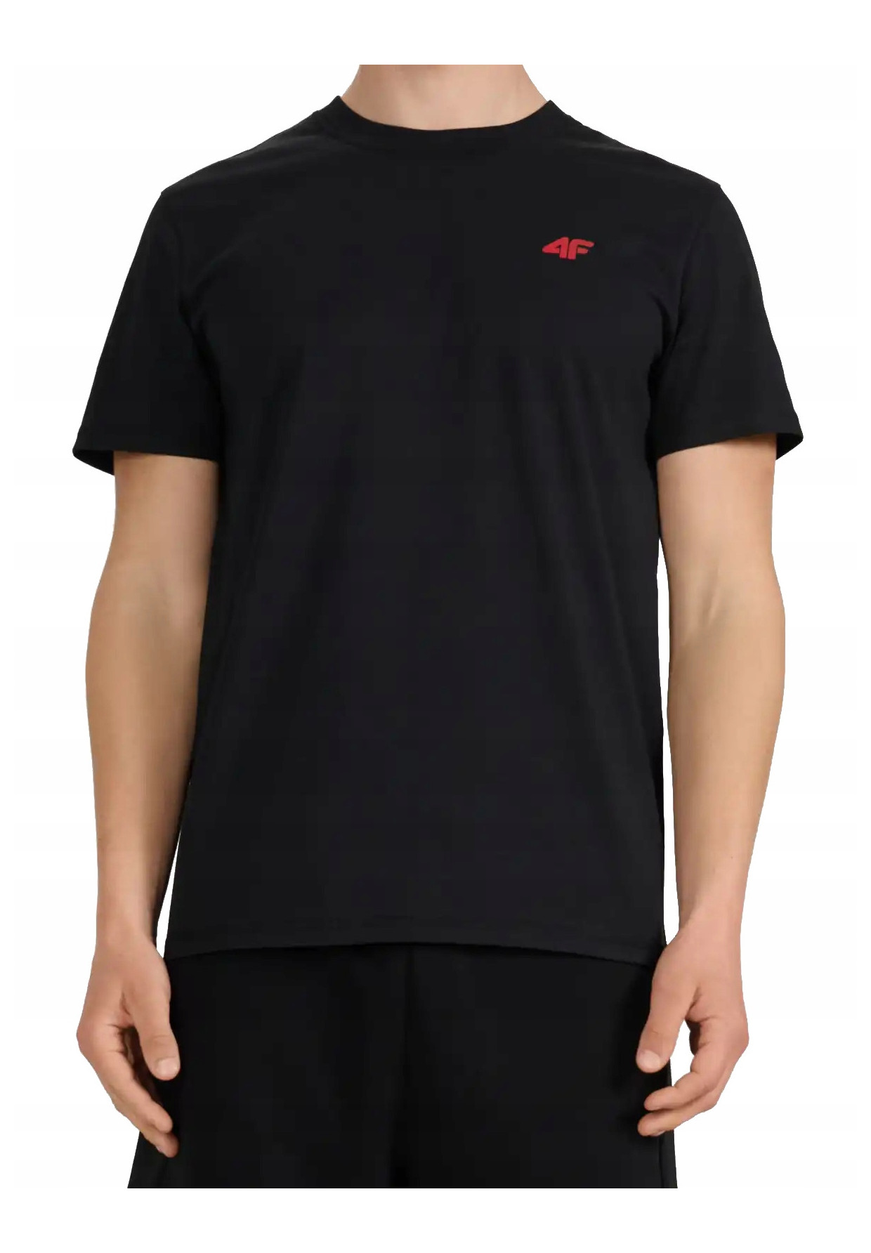 Koszulka Męska 4F T-shirt Z Logo Regular Czarny 4FWMM00TTSHM3341