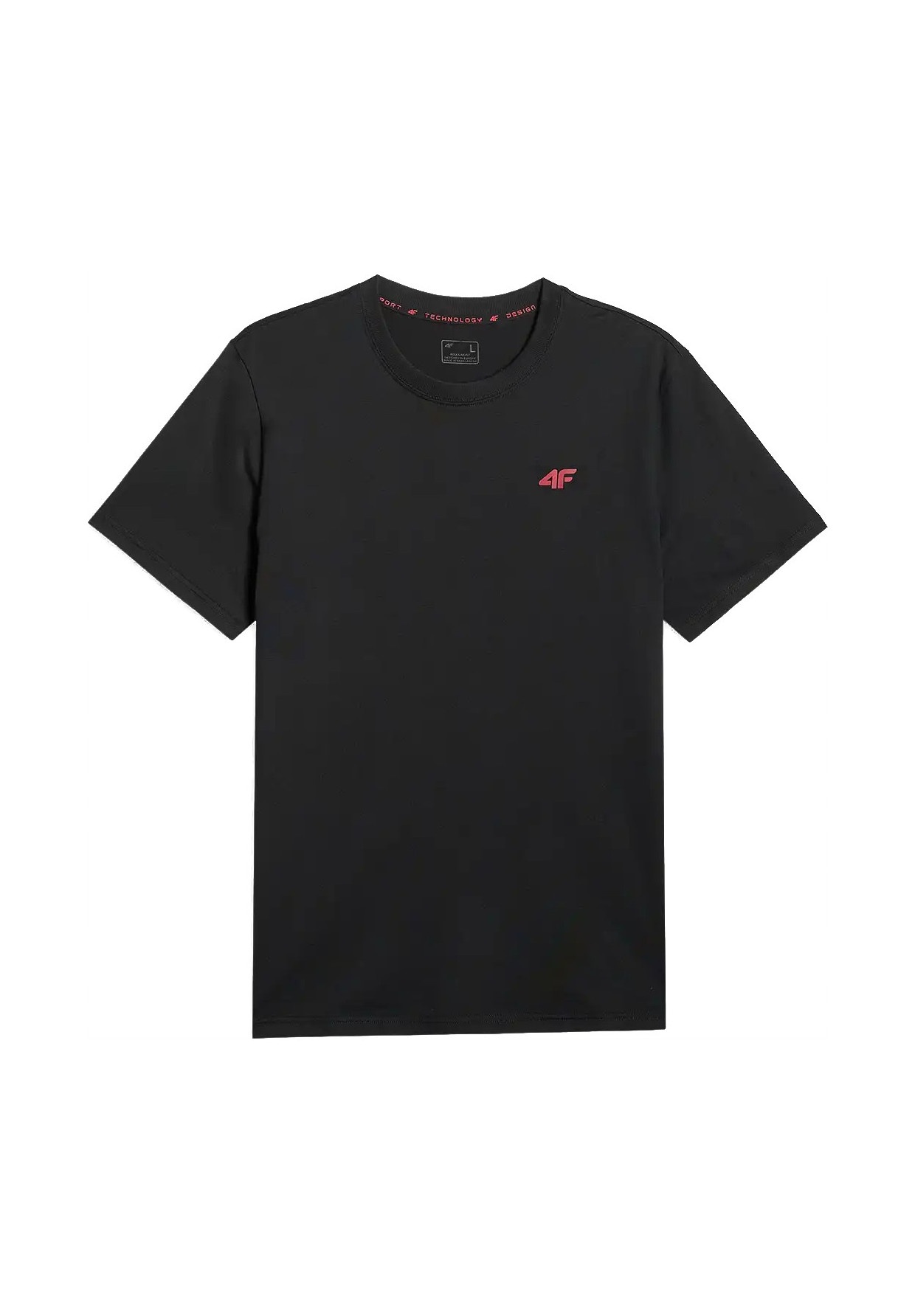 Koszulka Męska 4F T-shirt Z Logo Regular Czarny 4FWMM00TTSHM3341