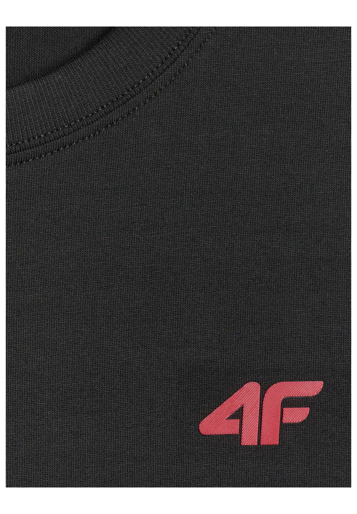 Koszulka Męska 4F T-shirt Z Logo Regular Czarny 4FWMM00TTSHM3341