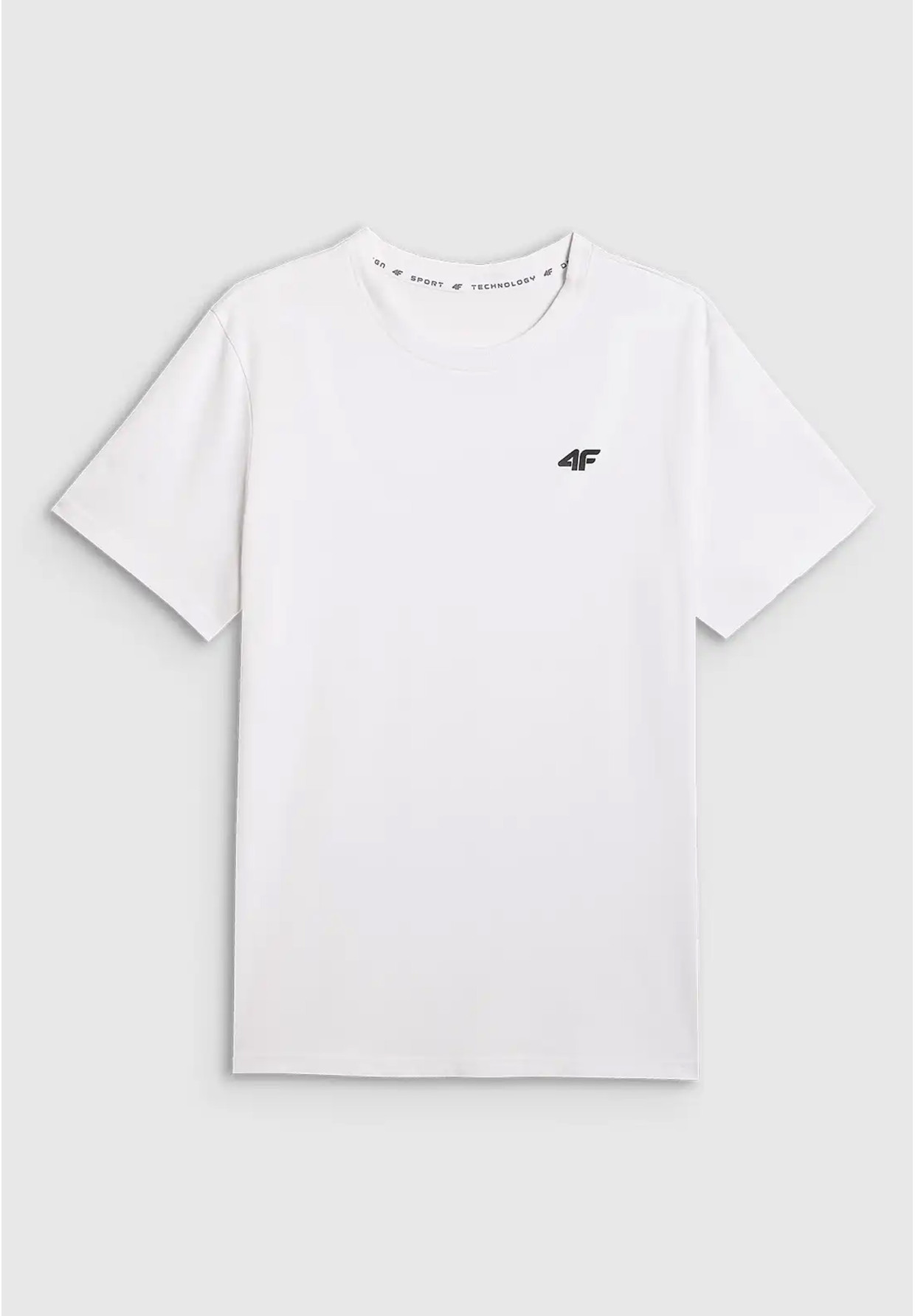 Koszulka Męska 4F T-shirt Z Logo Regular Biały 4FWMM00TTSHM3341