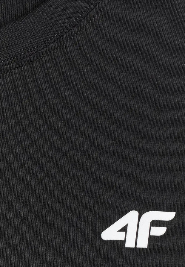 Koszulka Męska 4F T-shirt Z Logo Regular Czarny 4FWMM00TTSHM3341