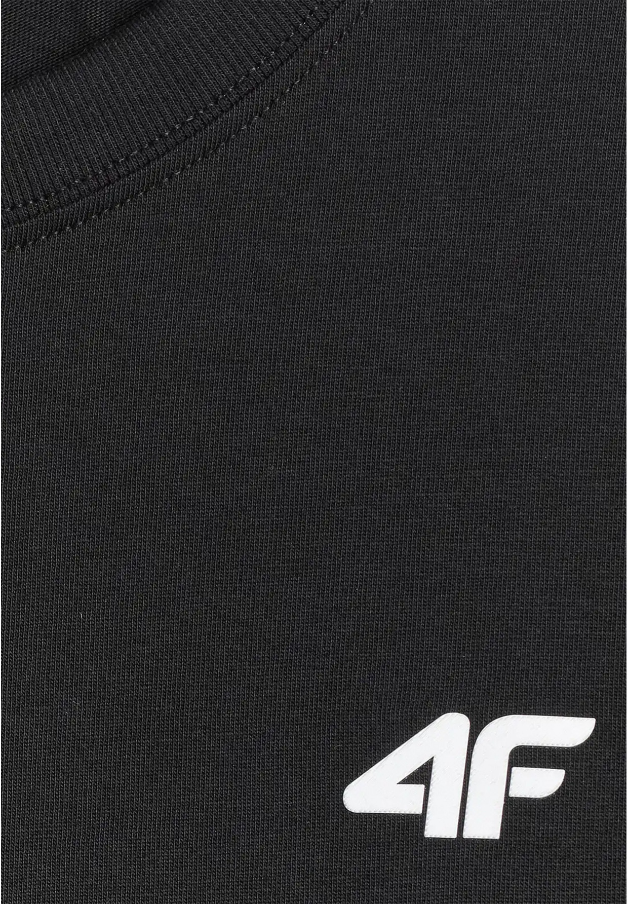 Koszulka Męska 4F T-shirt Z Logo Regular Czarny 4FWMM00TTSHM3341