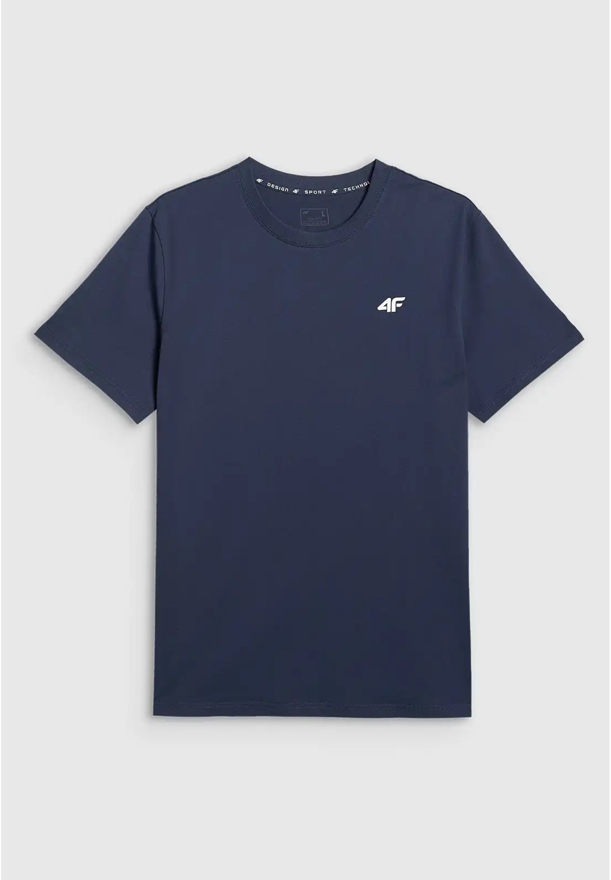 Koszulka Męska 4F T-shirt Z Logo Regular Granatowy 4FWMM00TTSHM3341