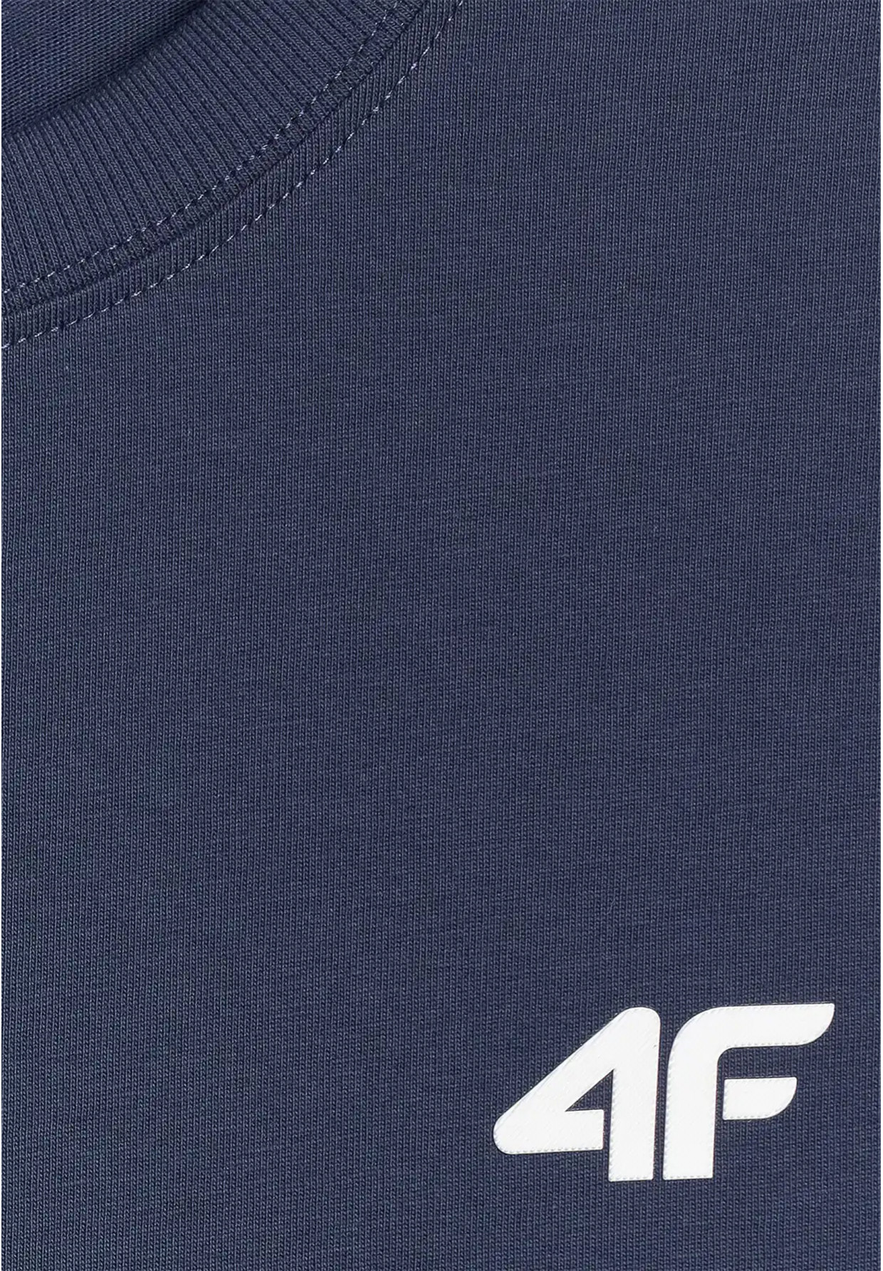 Koszulka Męska 4F T-shirt Z Logo Regular Granatowy 4FWMM00TTSHM3341