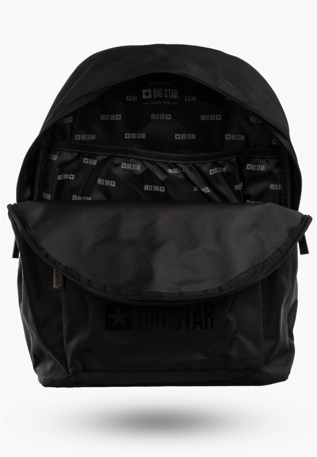 Plecak Sportowy BIG STAR Funkcjonalny Wygodny Miejski Czarny RR574124