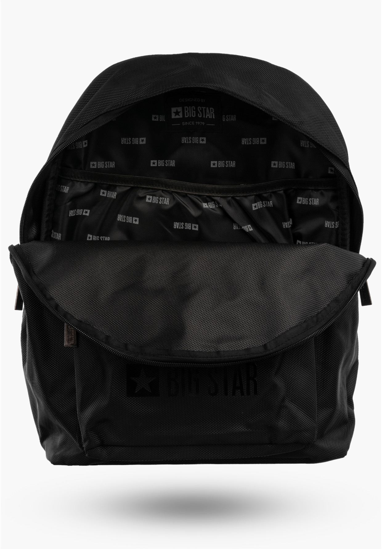 Plecak Sportowy BIG STAR Funkcjonalny Wygodny Miejski Czarny RR574124
