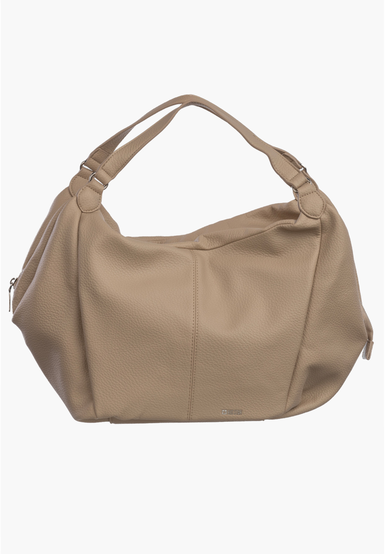 Torba Damska BIG STAR Torebka Shopperka Na Ramię Beżowa RR574047