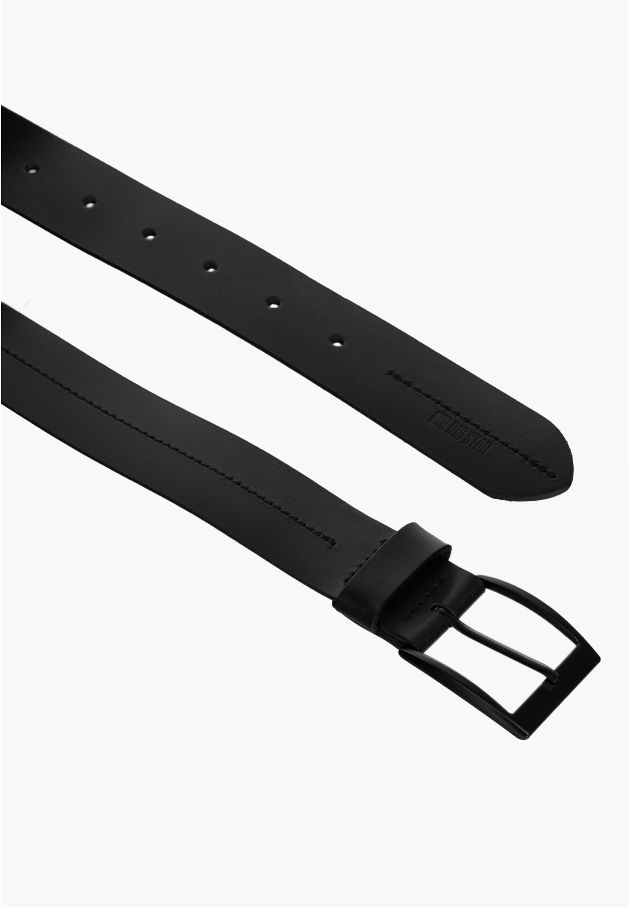 Pasek Męski BIG STAR Skórzany Pas Do Spodni Czarny HH674138