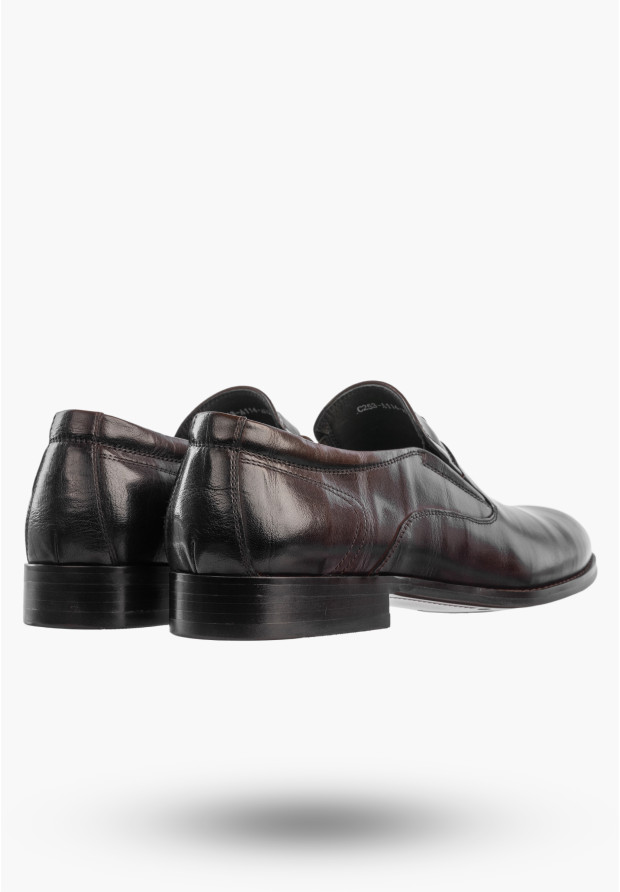 Buty Męskie JOHN DOUBARE Skórzane Półbuty Brązowe C253-A114-A02