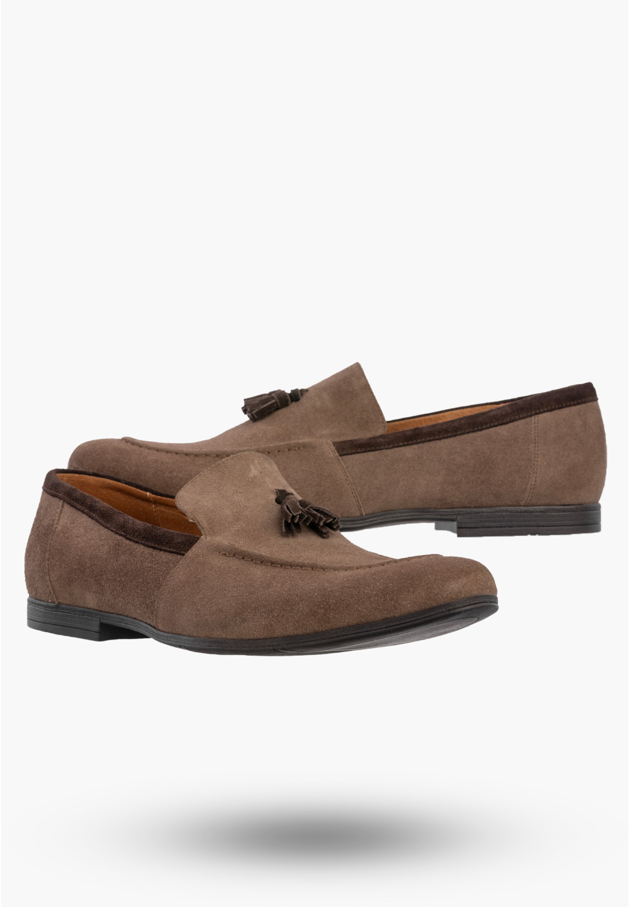 Półbuty Wizytowe Męskie Skórzane Buty Eleganckie Mokasyny Beżowe STENSKY