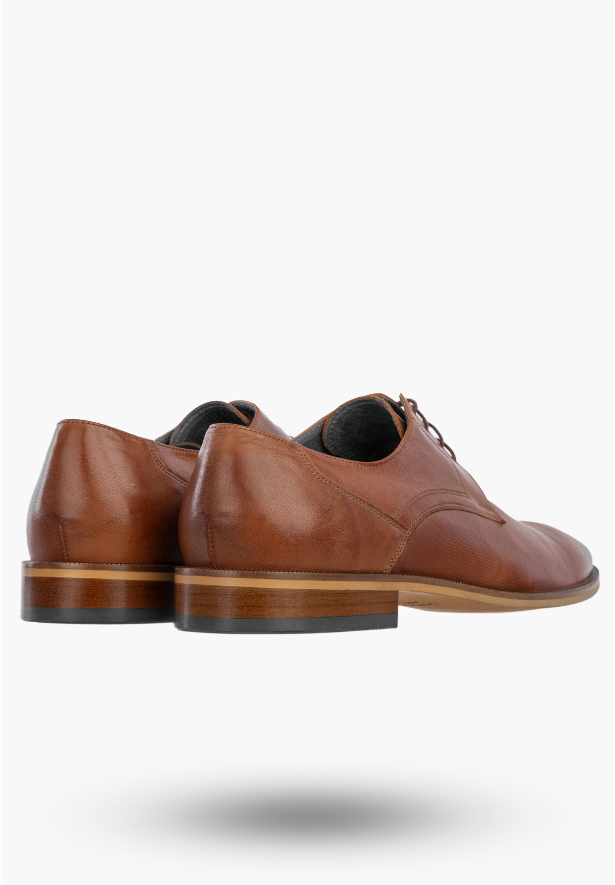 Półbuty Wizytowe Męskie Skórzane Buty Eleganckie Klasyczne Brązowe AGDA