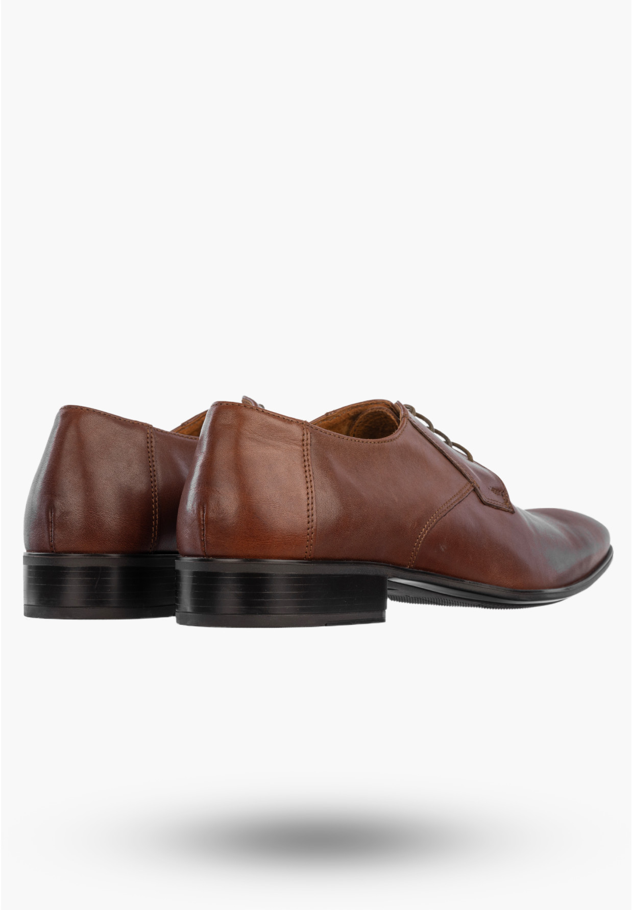 Półbuty Wizytowe Męskie Skórzane Buty Eleganckie Klasyczne Brązowe Madej