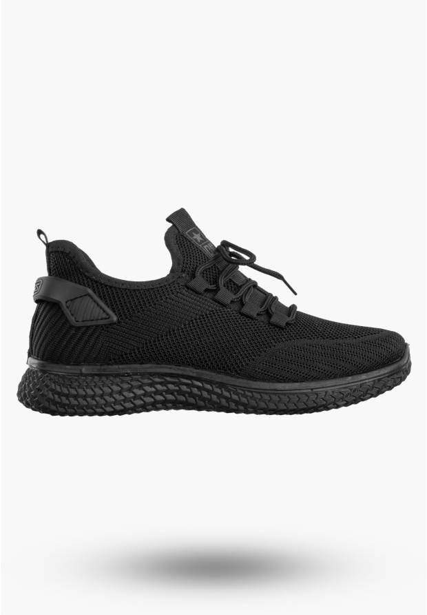 Sneakersy Damskie Wsuwane Buty Sportowe Lekkie Czarne News 21TX02-3634