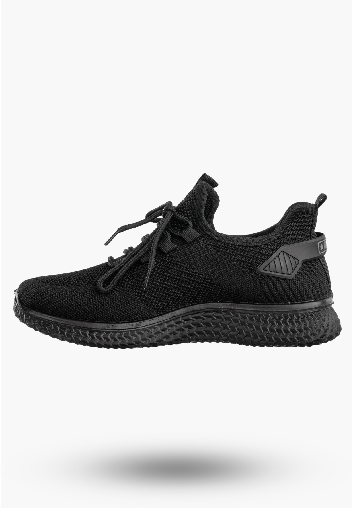 Sneakersy Damskie Wsuwane Buty Sportowe Lekkie Czarne News 21TX02-3634