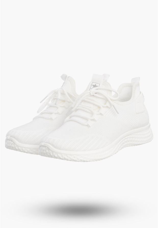 Sneakersy Damskie Wsuwane Buty Sportowe Lekkie Białe News 21TX02-3634