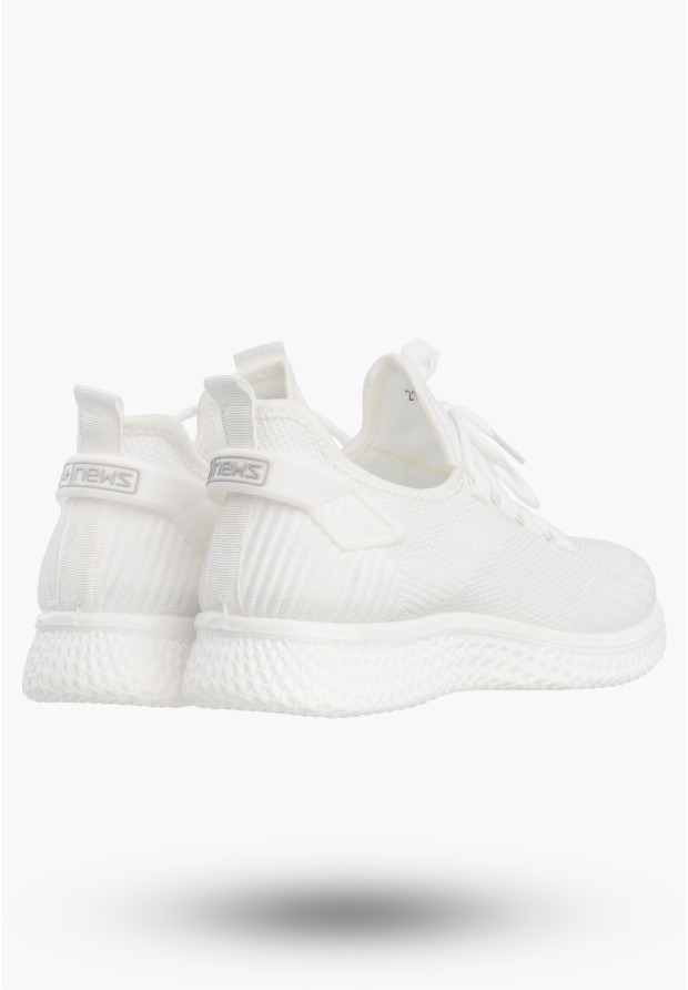 Sneakersy Damskie Wsuwane Buty Sportowe Lekkie Białe News 21TX02-3634