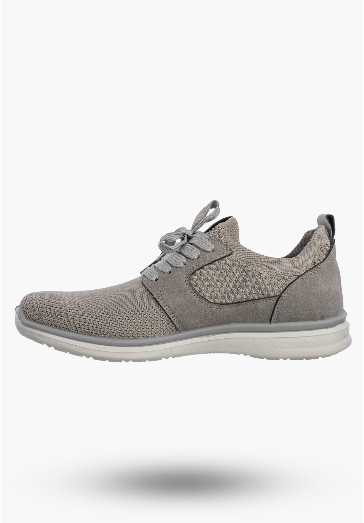 Sneakersy Męskie Wsuwane Buty Sportowe Lekkie Szare NEWS 26MN02-174