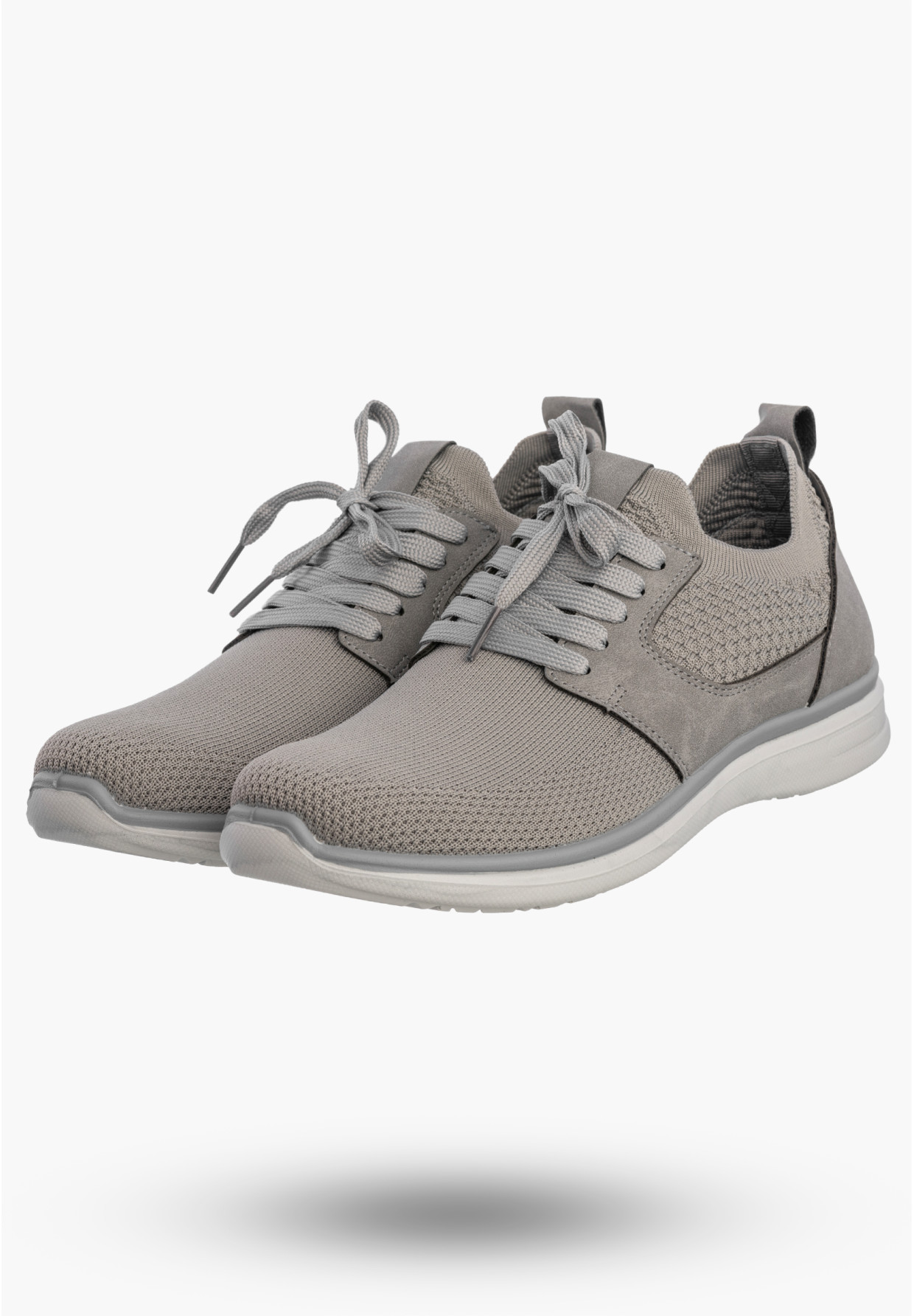 Sneakersy Męskie Wsuwane Buty Sportowe Lekkie Szare NEWS 26MN02-174