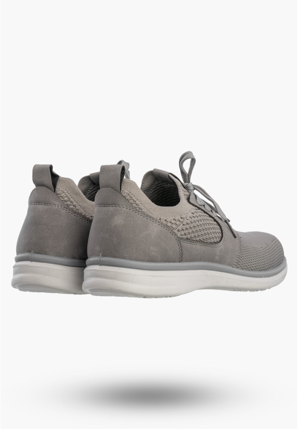 Sneakersy Męskie Wsuwane Buty Sportowe Lekkie Szare NEWS 26MN02-174