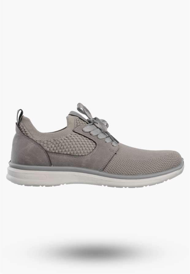 Sneakersy Męskie Wsuwane Buty Sportowe Lekkie Szare NEWS 26MN02-174
