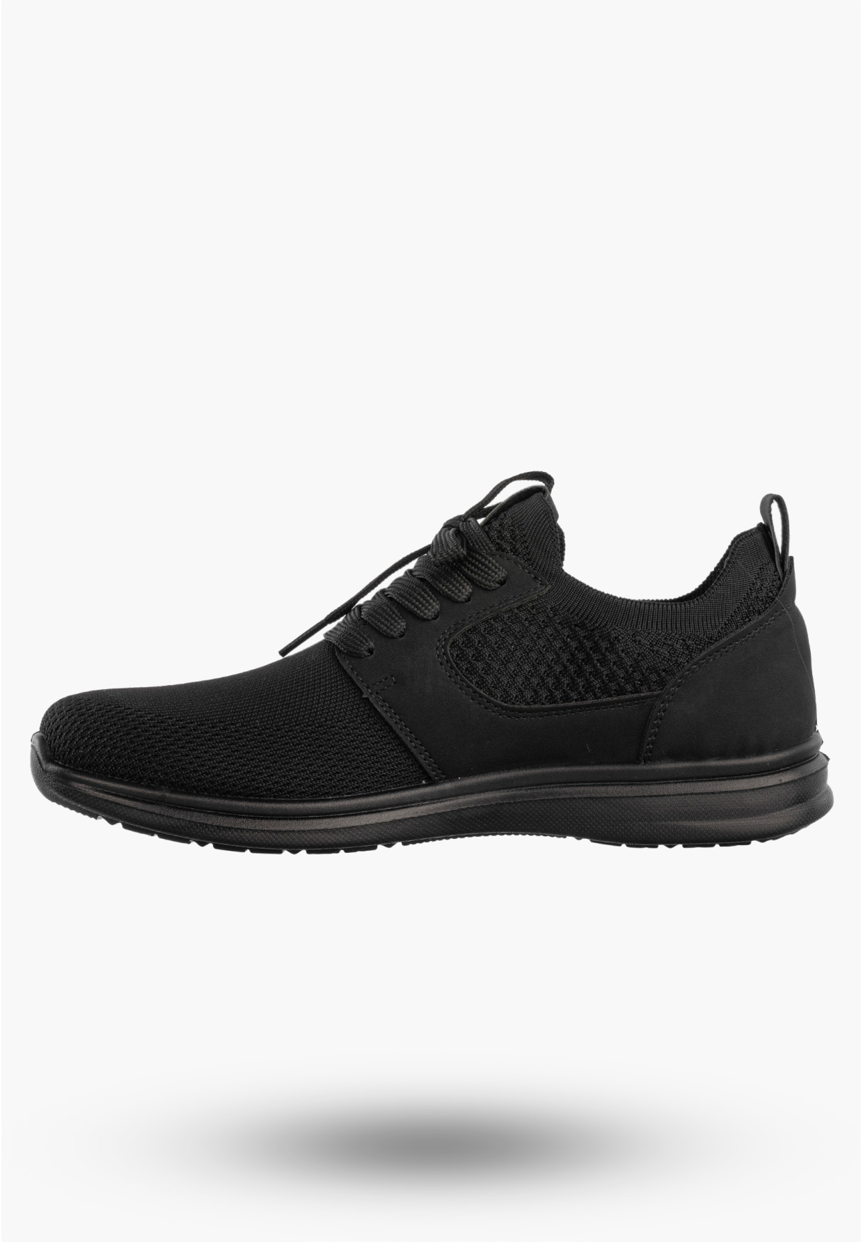 Sneakersy Męskie Wsuwane Buty Sportowe Lekkie Czarne NEWS 26MN02-174